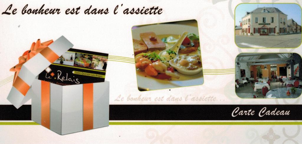 Carte cadeau - Le Relais Restaurant traiteur Hôtel 53